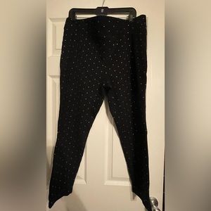 Philosophy leggings size 2X black with silver detail